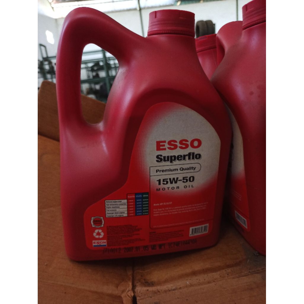 OLI MESIN ESSO Superflo 15W-50 SL/SJ/CF (1Galon)