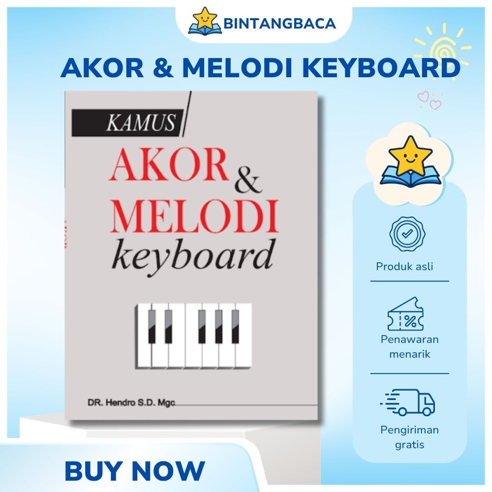 Buku Akor dan Melodi Keyboard Bahasa Indonesia | Panduan Lengkap Belajar Keyboard Piano Organ Tungga