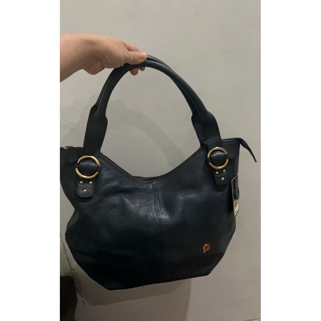tas papillon leather’s original kulit navy ada tag shouldermulus no minus