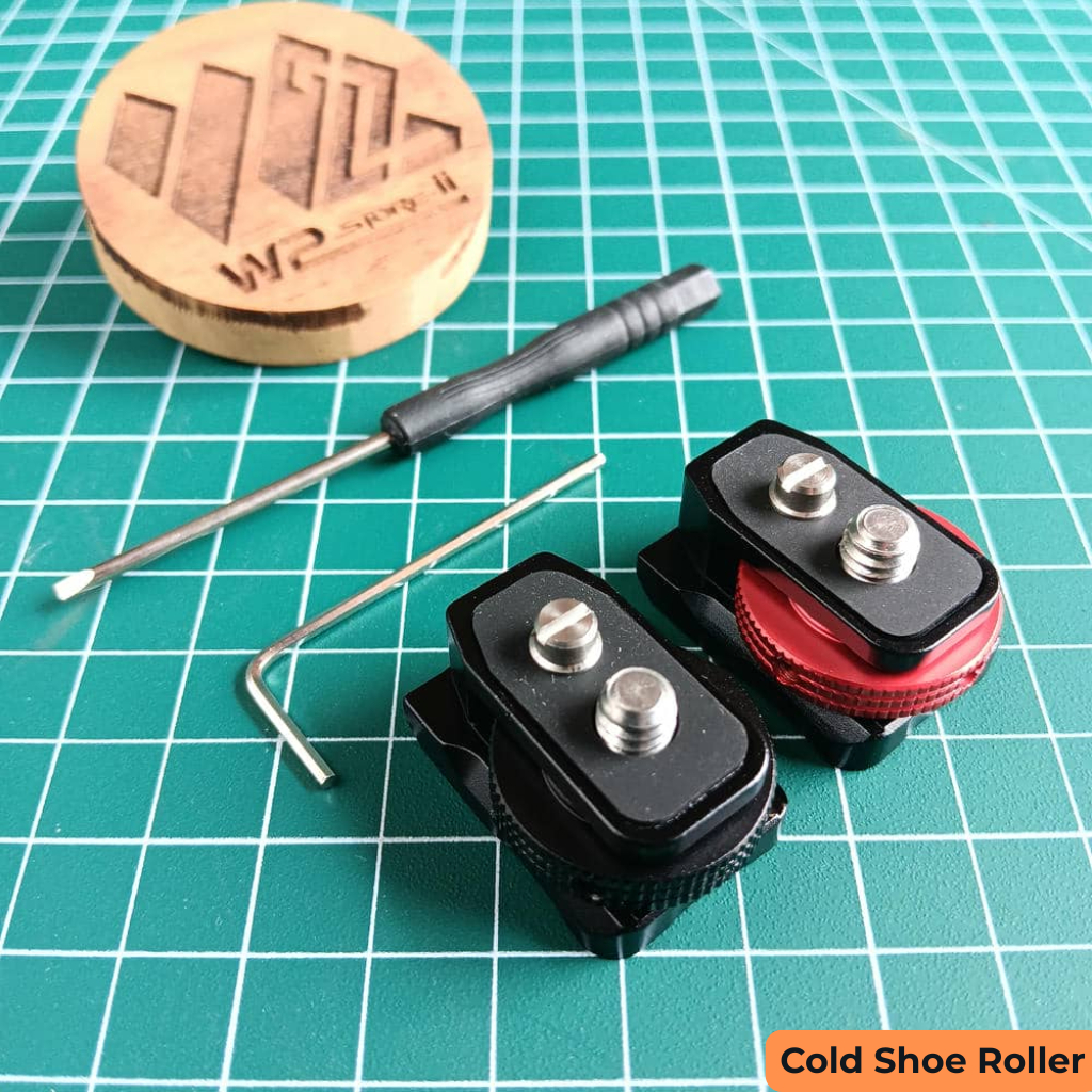 Cold Shoe Roller Rig Camera 1/4 anti drop quick-release hot shoe adapter