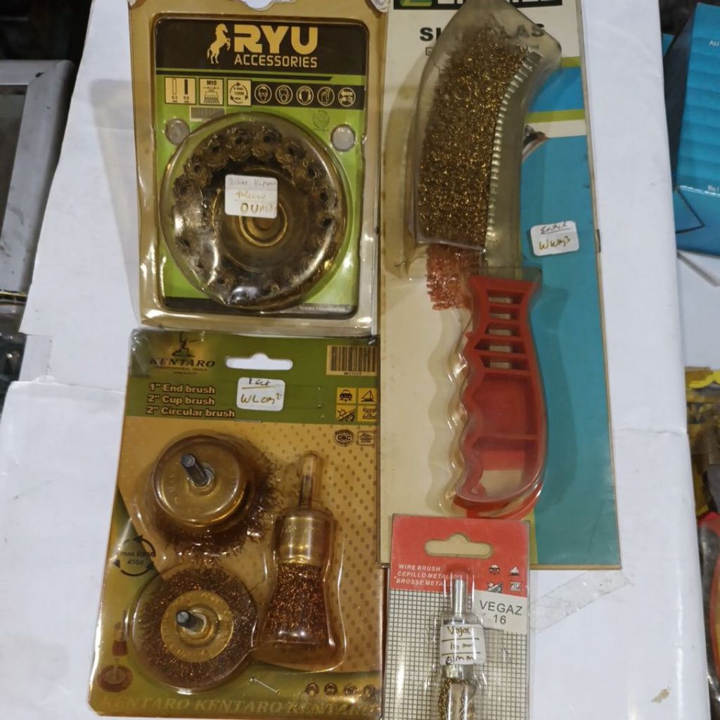 Set Sikat Kawat Bor, Tahan Lama, Tahan Karat, Fleksibel