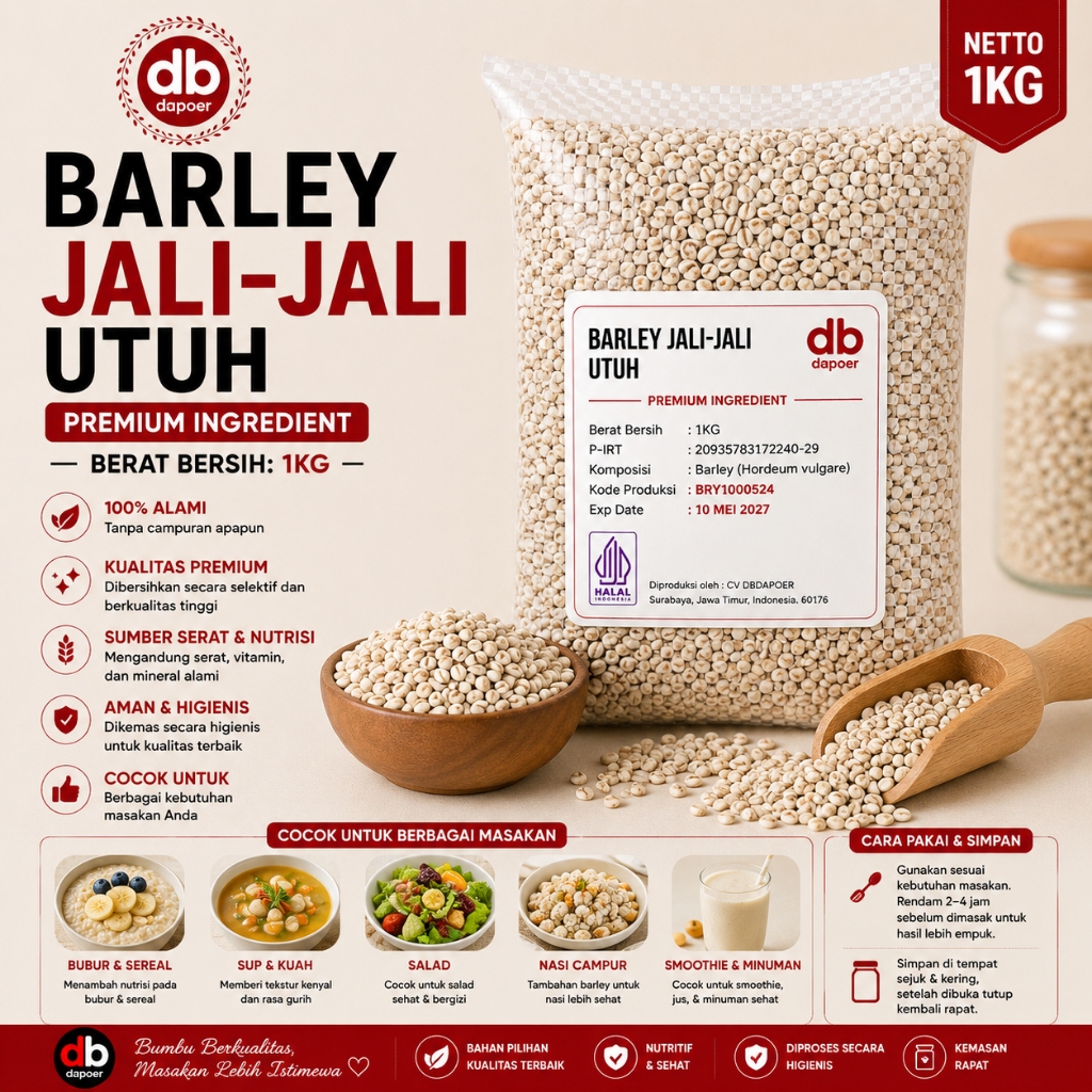 Barley 1kg | Biji Jali jali
