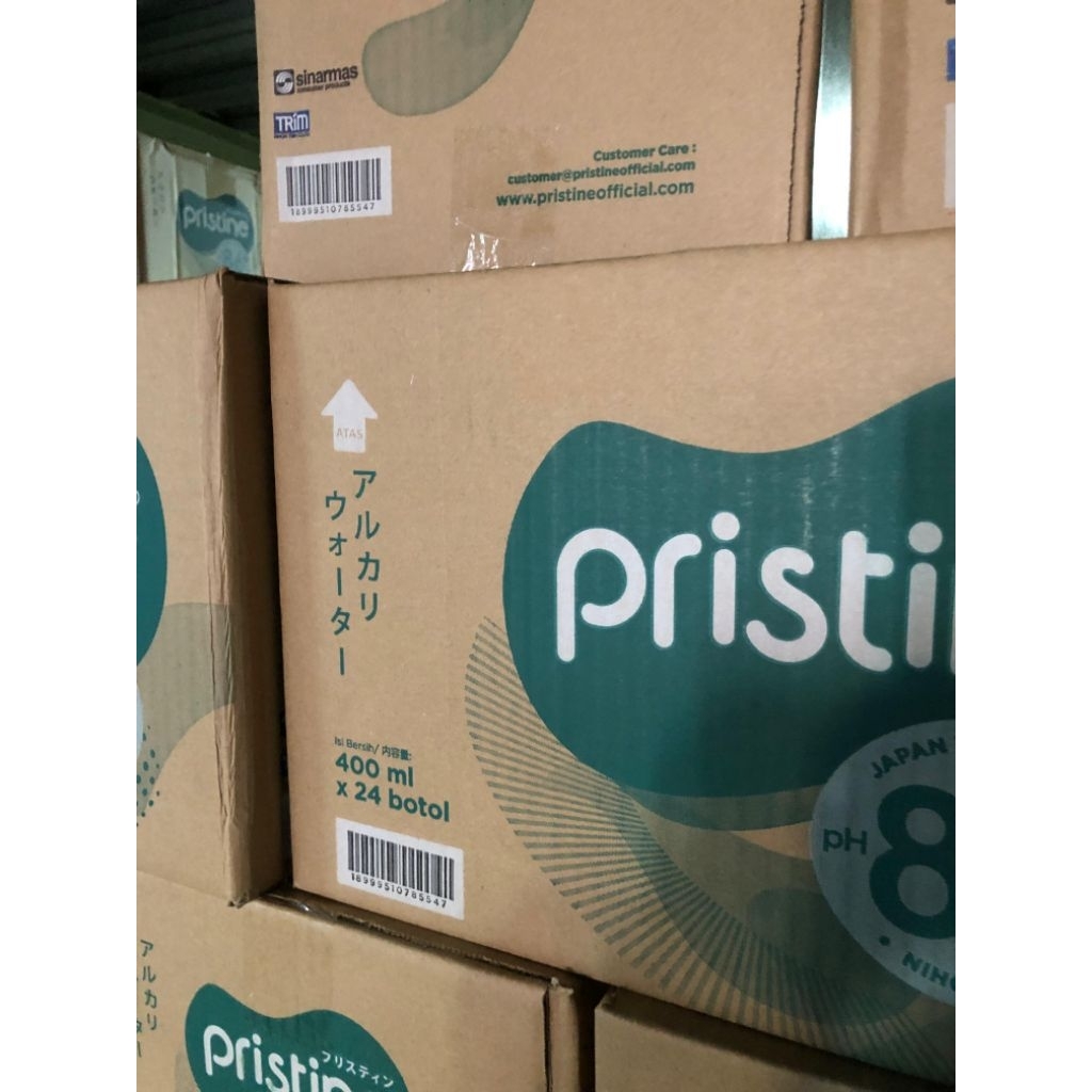 Pristine 8.6+ Air Minum pH Tinggi - 24 Botol 400ml
