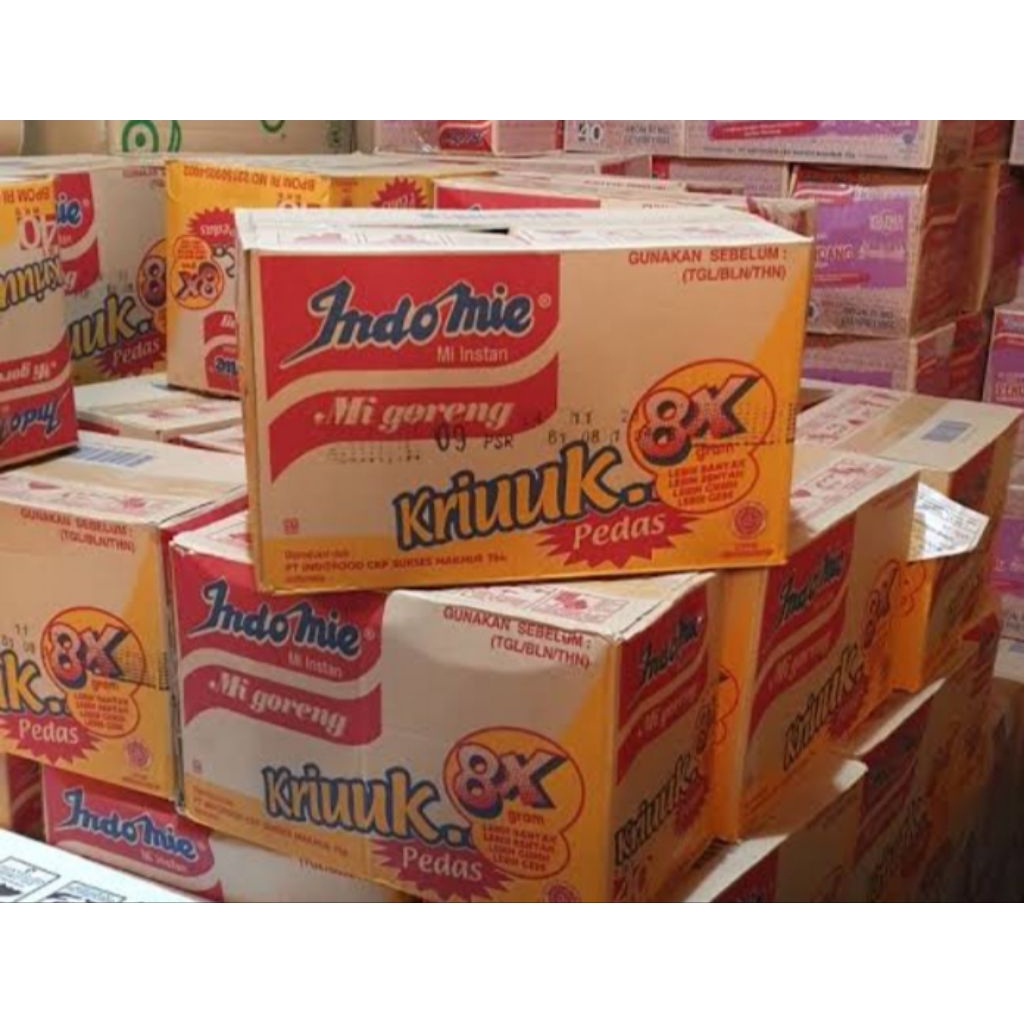 indomie kriuk pedas 1 dus(1karton)