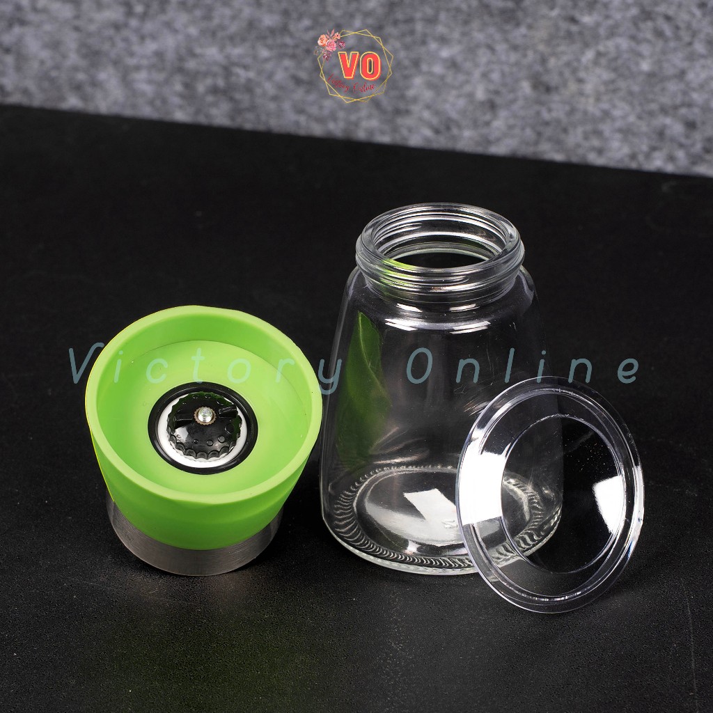 Pepper Grinder Penggiling Lada Penghalus lada warna Hijau, Gilingan lada  Rempah, Ceramic Grinder