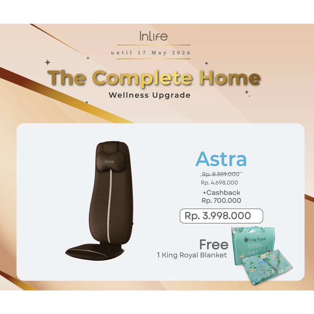 Kursi Pijat Refleksi Mobil Advance Astra iS8803 - INLIFE