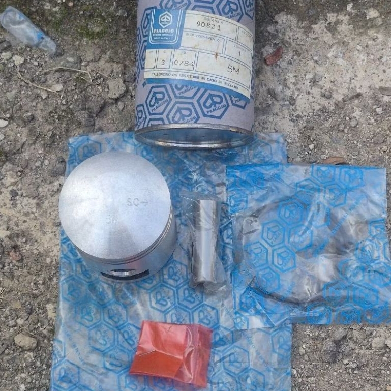 Piston Seher Set Kit Size 1M 3M 5M Original Piaggio Nos Embos Chung Untuk Vespa Super