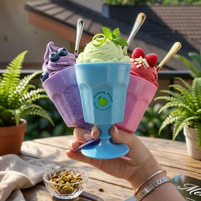 [ 6 PCS ] GELAS WINE PLASTIK MINI LEMONY PLAST | SLOKI | GELAS SLOKY | CANGKIR | GELAS PLASTIK | GEL