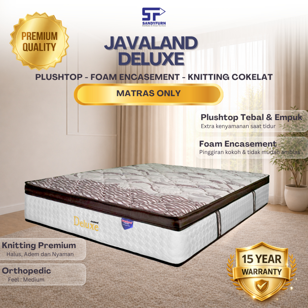 Javaland Deluxe Plushtop Springbed – Kasur Empuk Garansi