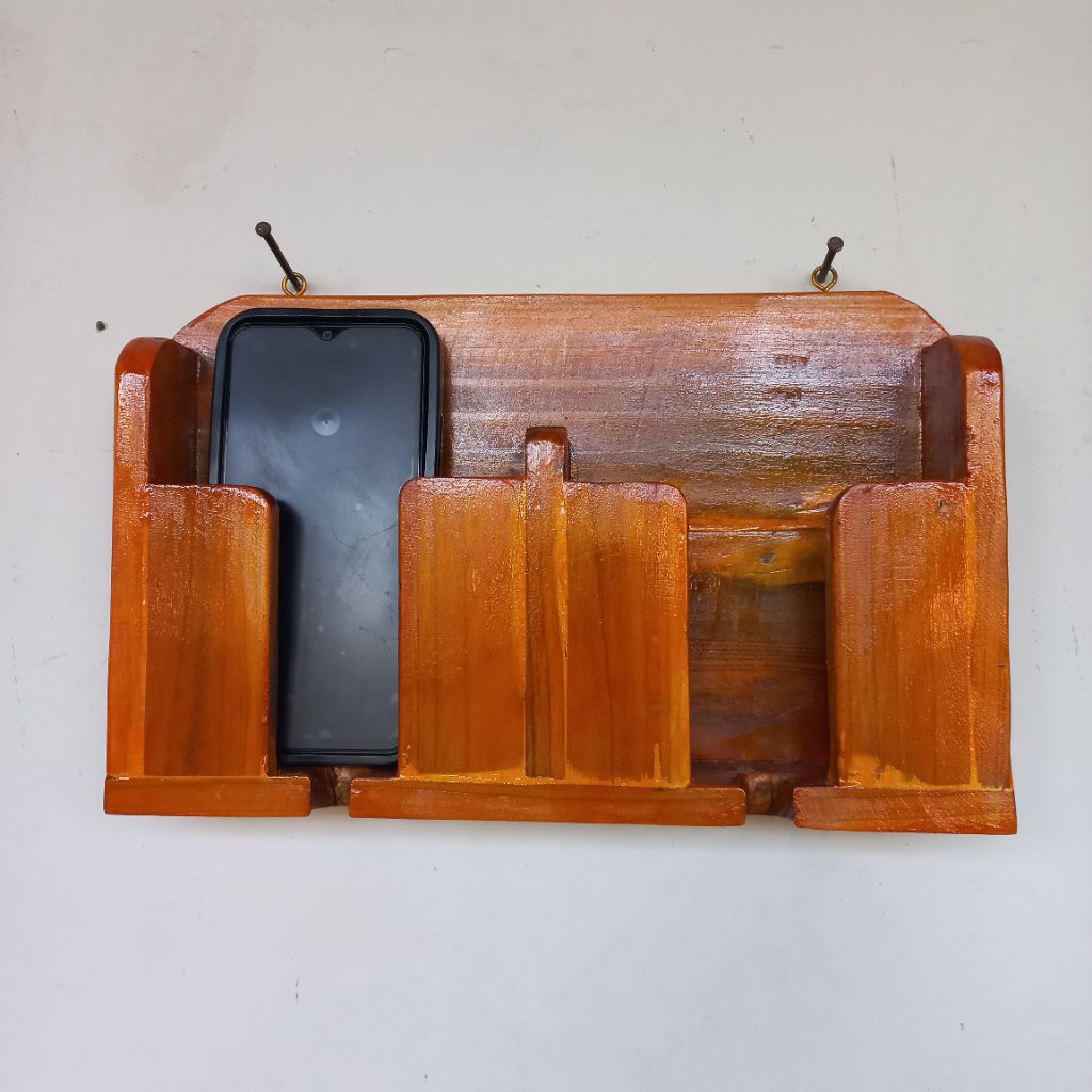 Gantungan Hp Kayu/Gantungan Kayu/Hiasan Dinding/Rak Dinding/Tempat Hp
