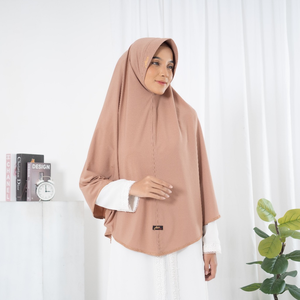 JUMA Hijab Instan polos premium ukuran XL
