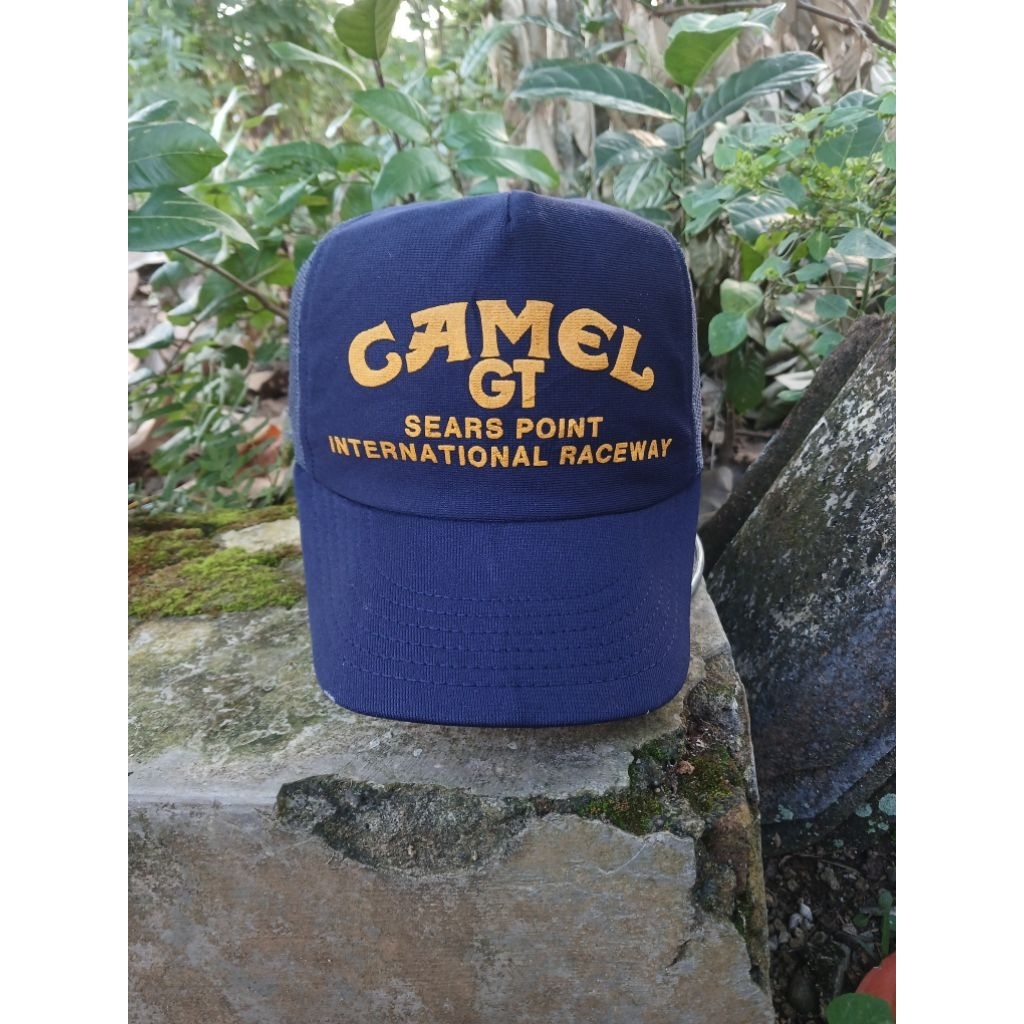 Camel GT Vintage Trucker Snapback Hat