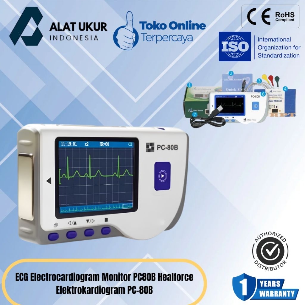 ECG Electrocardiogram Monitor PC80B Healforce Elektrokardiogram PC-80B