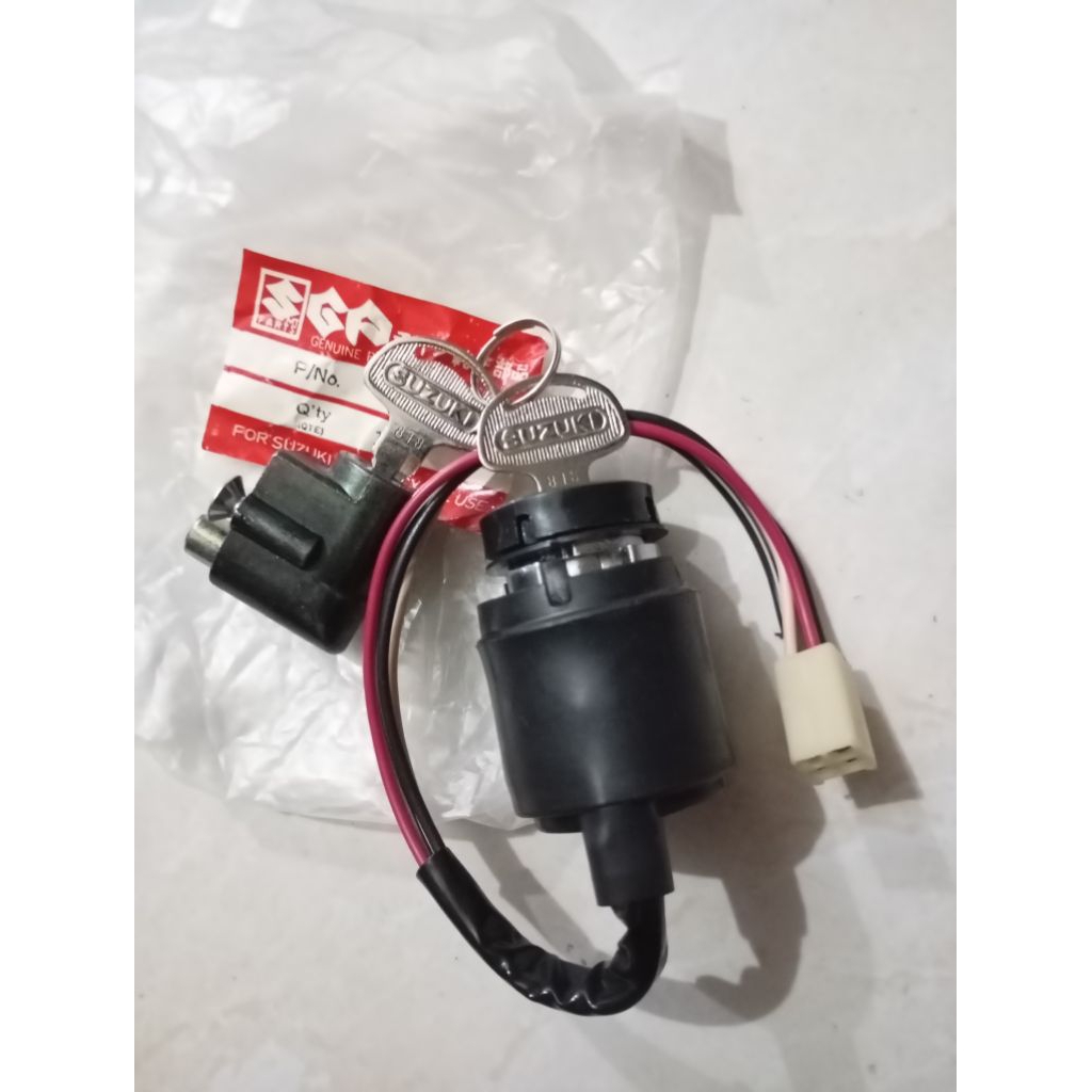 kunci kontak set kunci stang setir suzuki ts ts125 TS125 nos