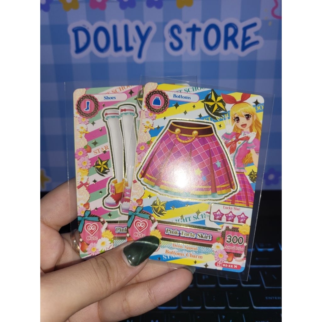 Aikatsu Pink Torte Skirt & Pink Torte Shoes