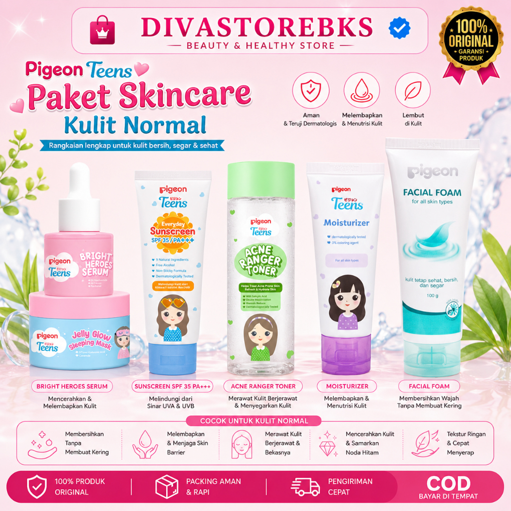 Paket Pigeon Teens Skincare Kulit Normal