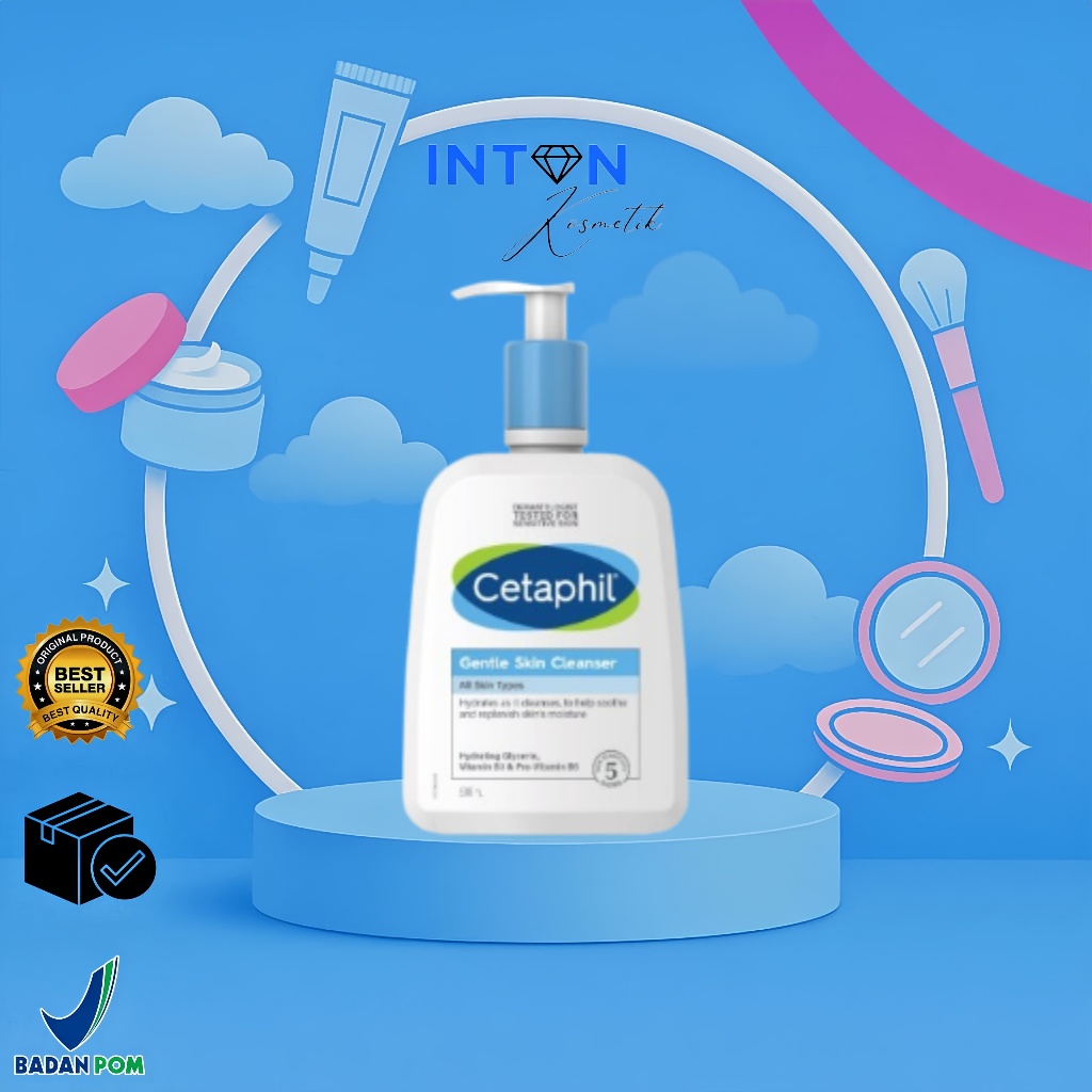 Cetaphil Gentle Skin Cleanser 500ml | Pembersih Wajah dengan Niacinamide & Glycerin untuk Semua Tipe