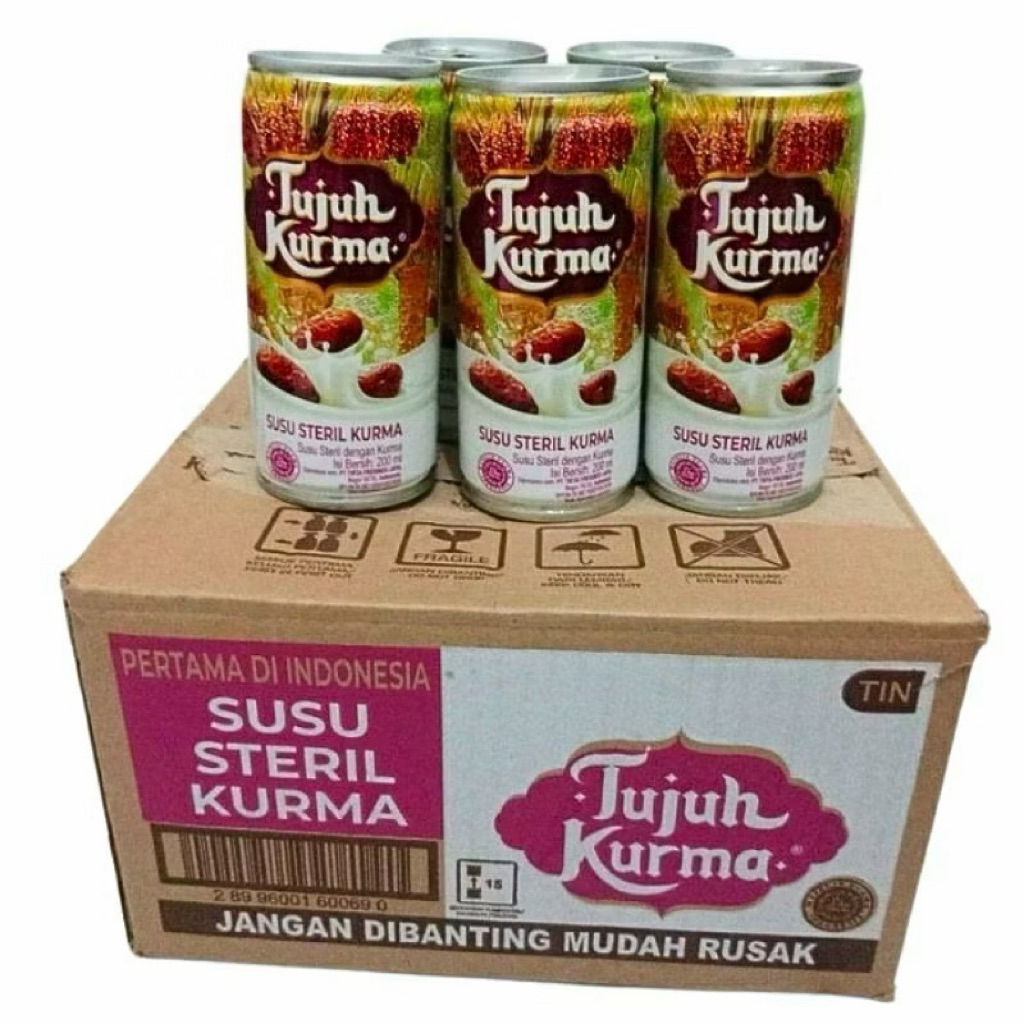Susu Steril Tujuh Kurma [ 1 dus isi 12 kaleng ]