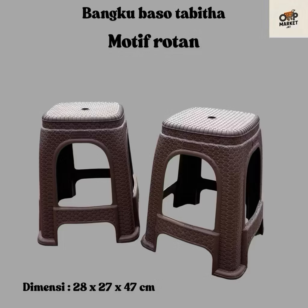 TABITHA - KURSI PLASTIK ROTAN BASO TABITHA / KURSI BASO PLASTIK ROTAN ANYAM TABITHA KURSI PLASTIK HI