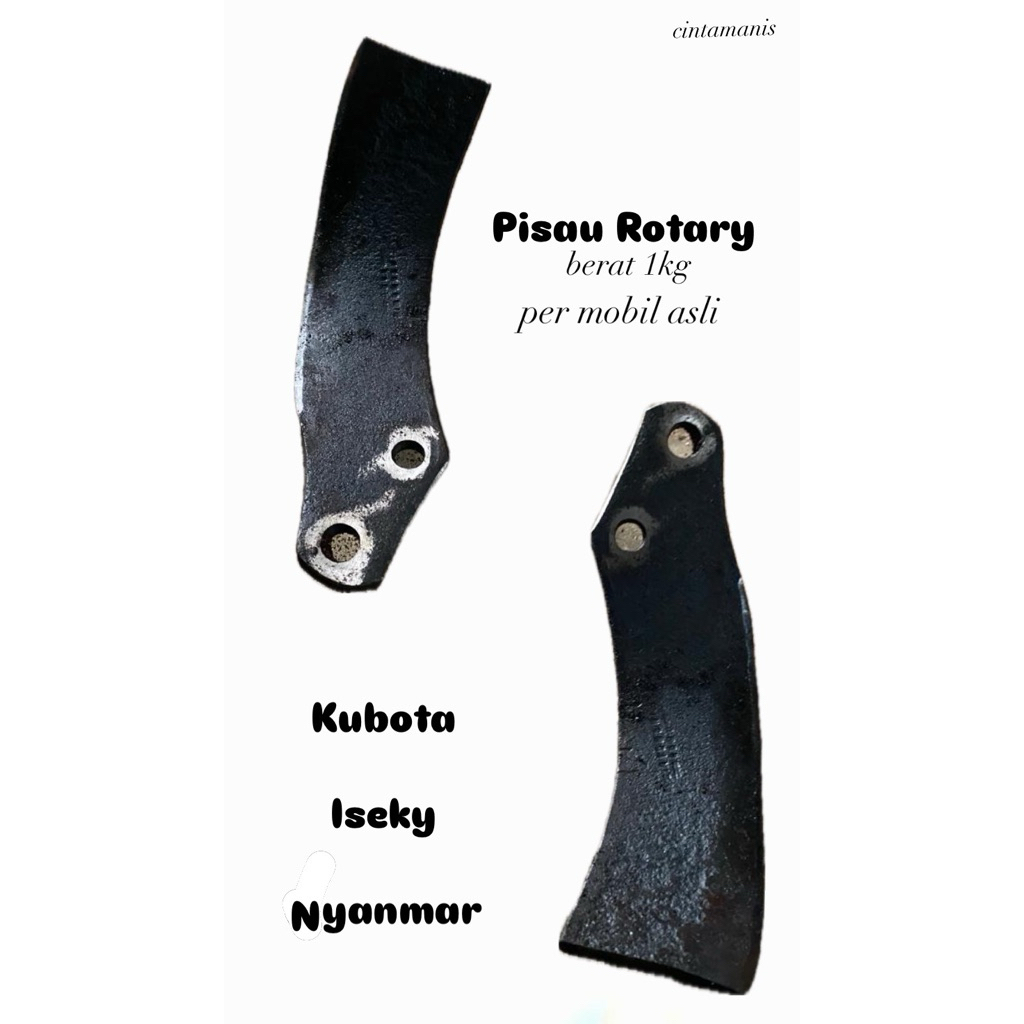 Pisau Rotary Asli Kubota Iseki Yanmar | Pisau Bajak Sawah Rotary