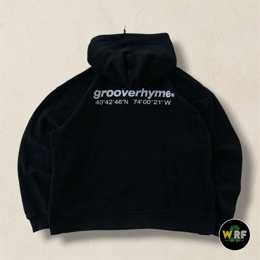 Hoodie Groove Rhyme Hitam size XL