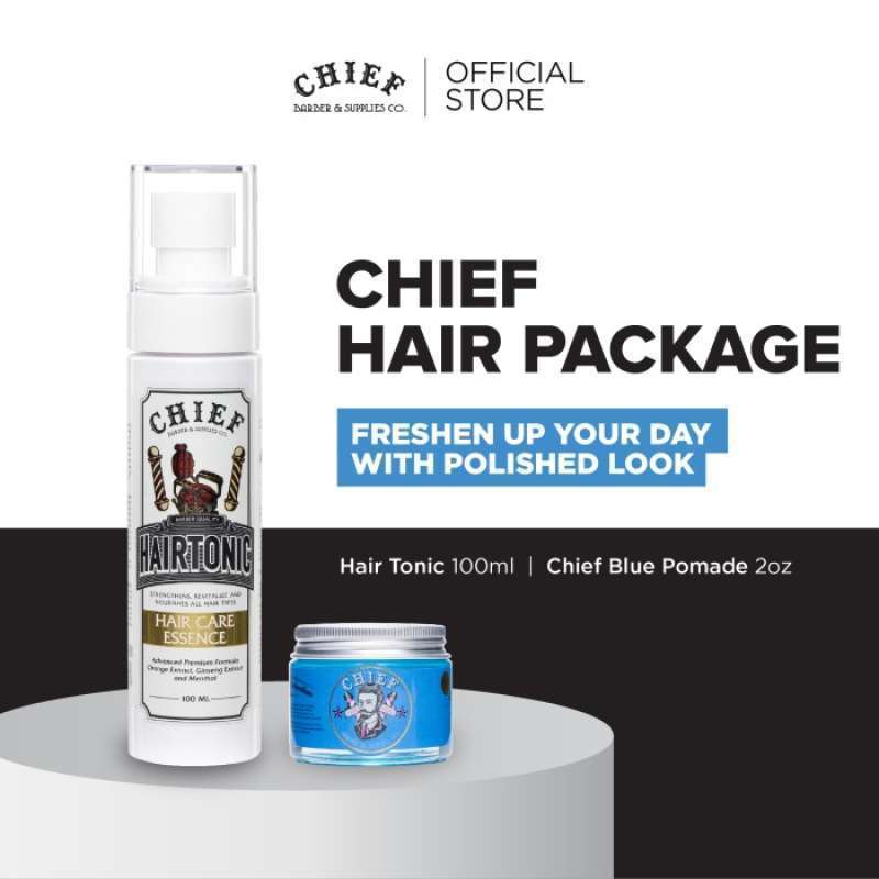 CHIEF Grooming Pack | Chief Hairtonic 100ml + Chief Pomade 60gr
