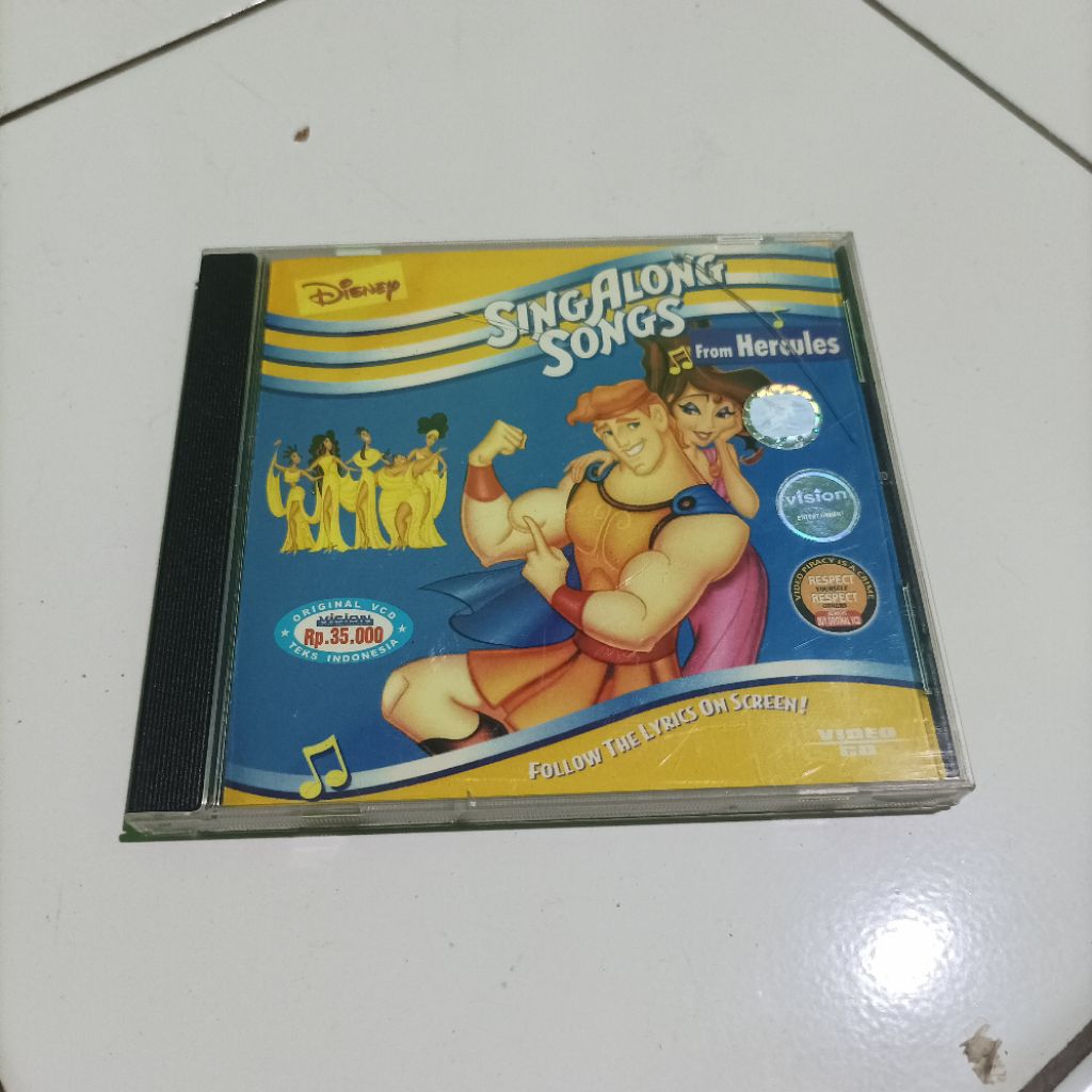 Original Rare VCD Film Sing Along Songs From Disney Hercules