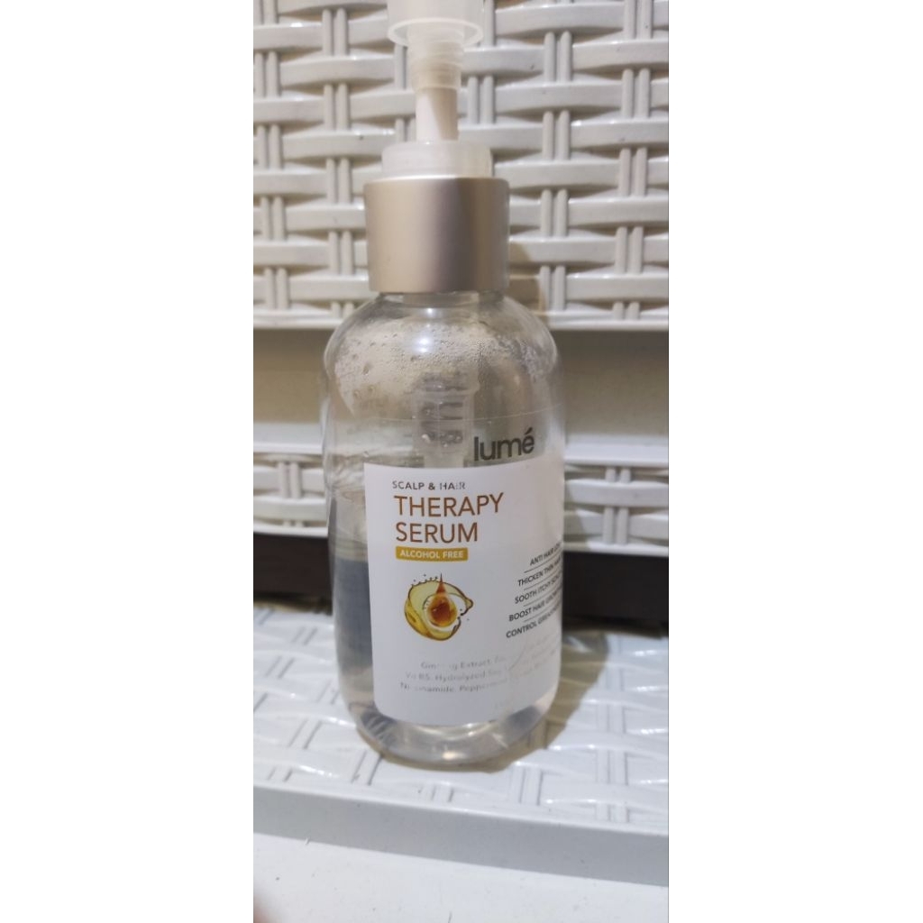 preloved Lume Hair Therapy serum exp 2027