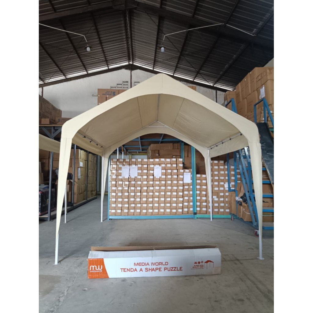 Tenda A shape 2,7x3 m Rakit/bongkar pasang
