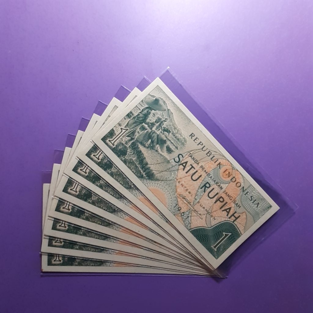 uang kuno 1 rupiah tahun 1961