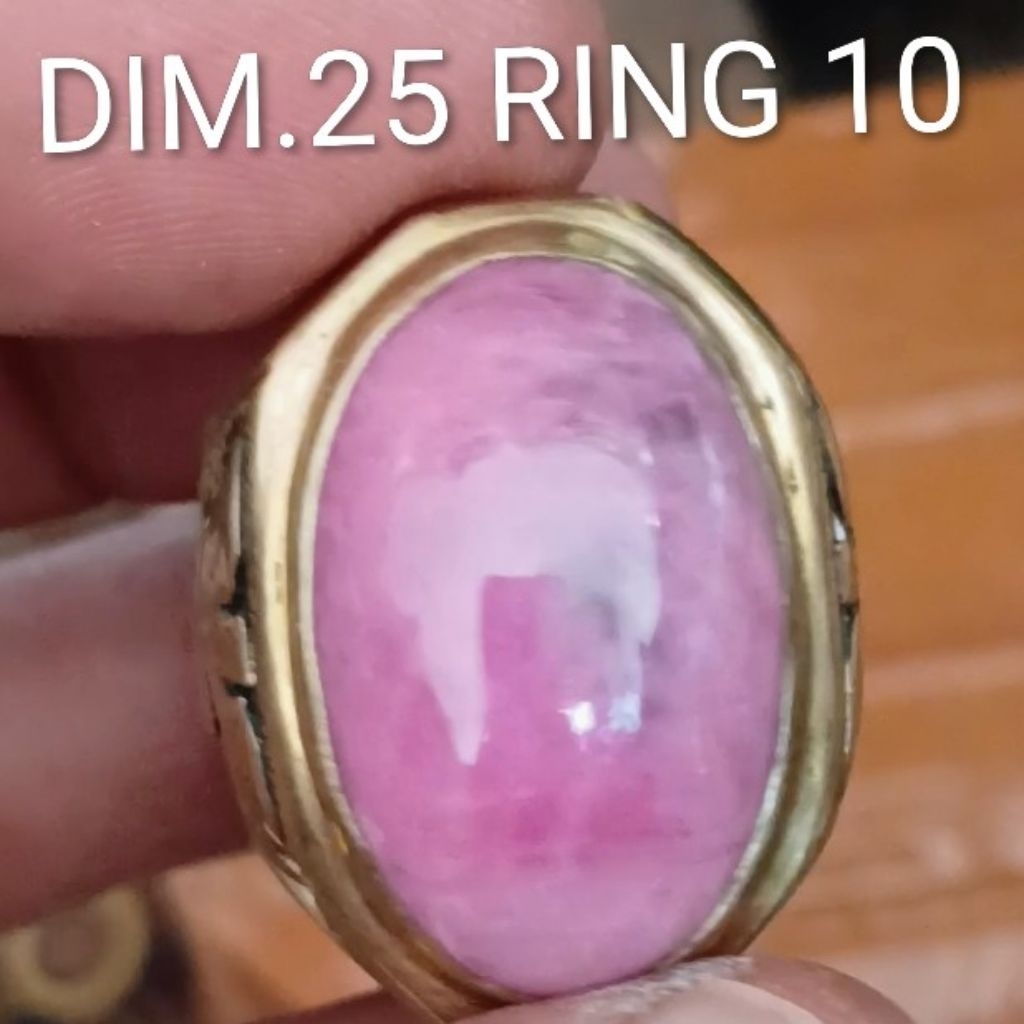 NATURAL RUBY JUMBO RING KOIN HANDMADE