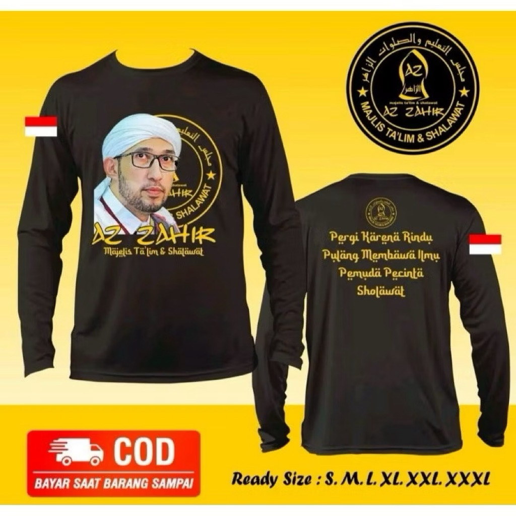 KAOS DISTRO LENGAN PANJANG AZ ZAHIR