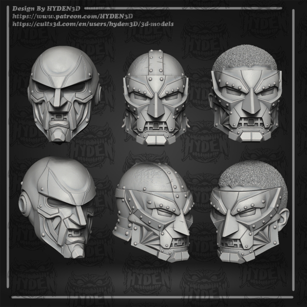 Headsculpt HS Head Doctor Dr Doom Fantastic Four ADAM Muff Toys Notaman NWToys Vtoys Romankey Marvel