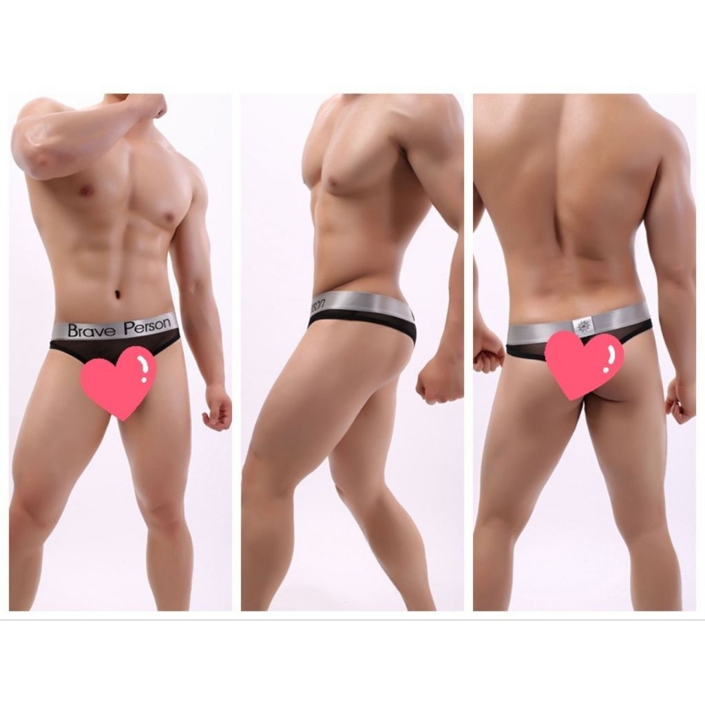 Celana Dalam Thong Pria Transparan Brave Person Original