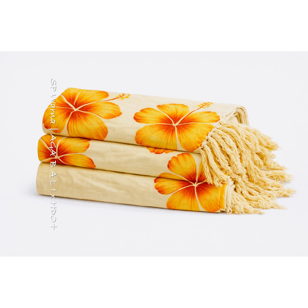 Kain Pantai Bali Grosir Sepatu Warna - Kain Sarong Bali Grade B Kuning. Home Dress Bali
