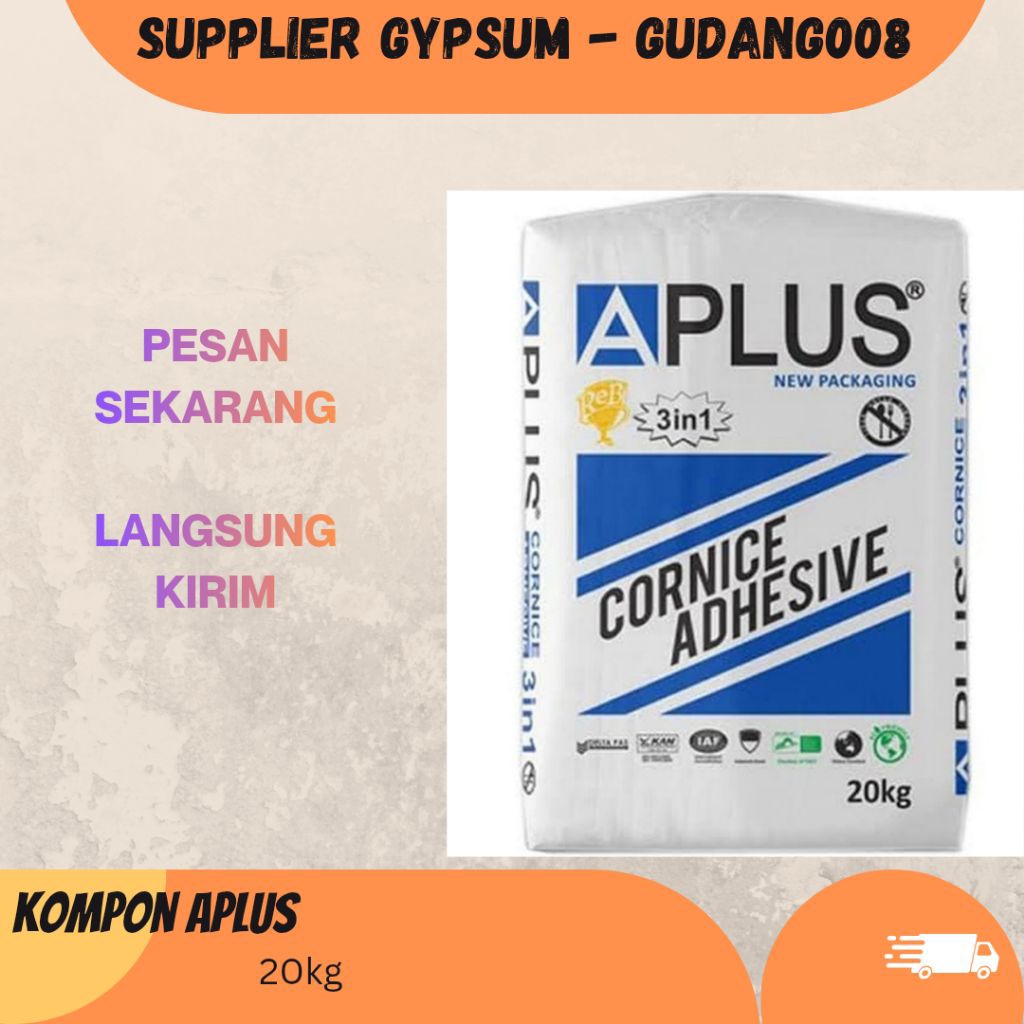 Kompon aplus 20kg / compound gypsum / kompon