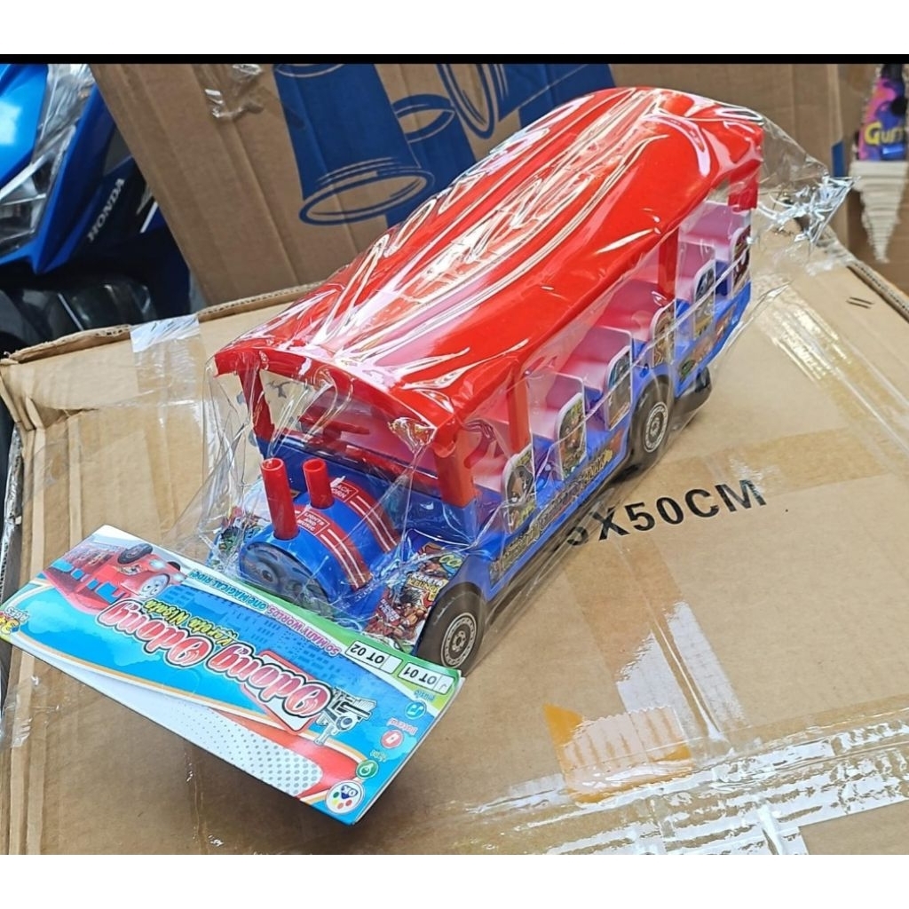 Mainan anak mobil odong odong kantong batre @ 1pcs
