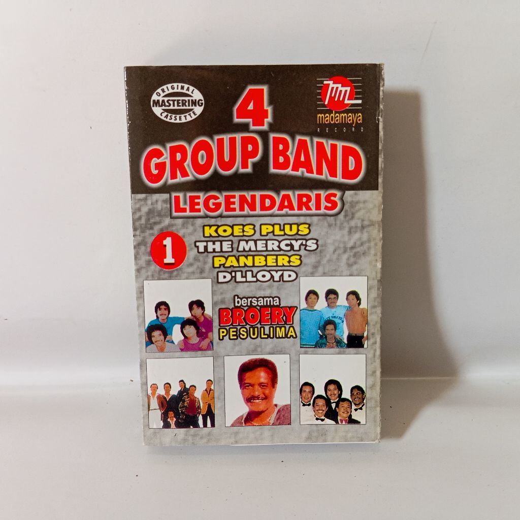 Kaset 4 Super Group Band Legendaris - Koes Plus The Mercys Panbers Dlloyd