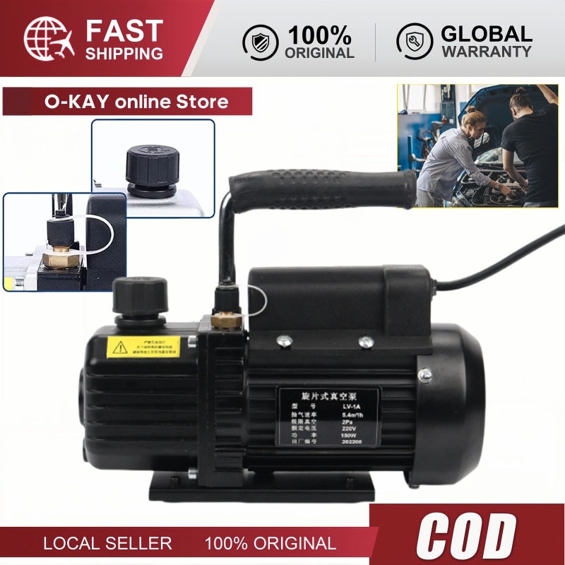 Vacuum Pump AC Air Cond Single Stage Vacum Pump 2Pa Vacum Compresor VALUE AC 1/4 pk