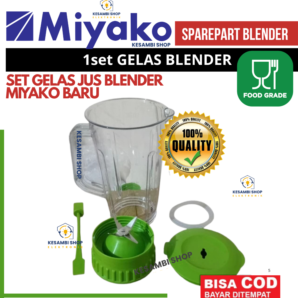 Gelas Blender Set Jus Miyako / Gelas Jus Blender Miyako National UNIVERSAL/UMUM/ Gelas Blender Miyak