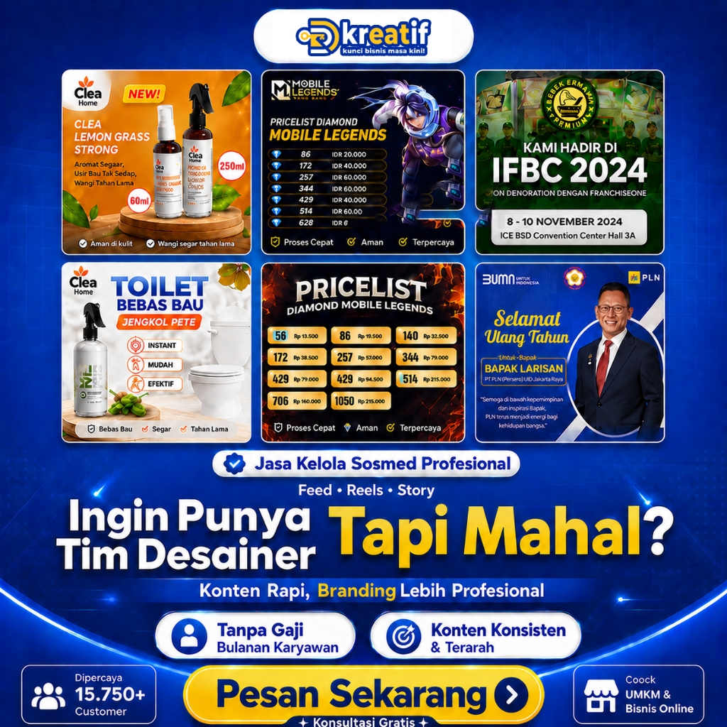 Jasa Kelola Sosmed Profesional | Feed Instagram, Reels, Story & Konten UMKM – DR Kreatif