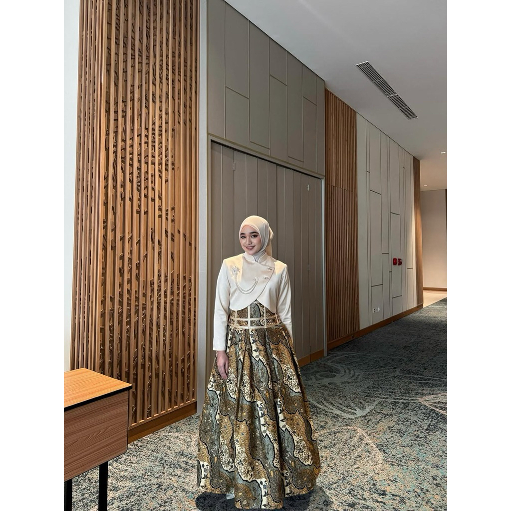One set Blazer crop top wanita | Custom warna | Premium