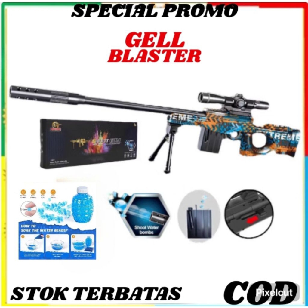 MAINAN PISTOL PISTOLAN TEMBAK TEMBAKAN  ANAK LAKI LAKI PELURU BUSA SNIPER NERF BULLET AWM MURAH/MAIN