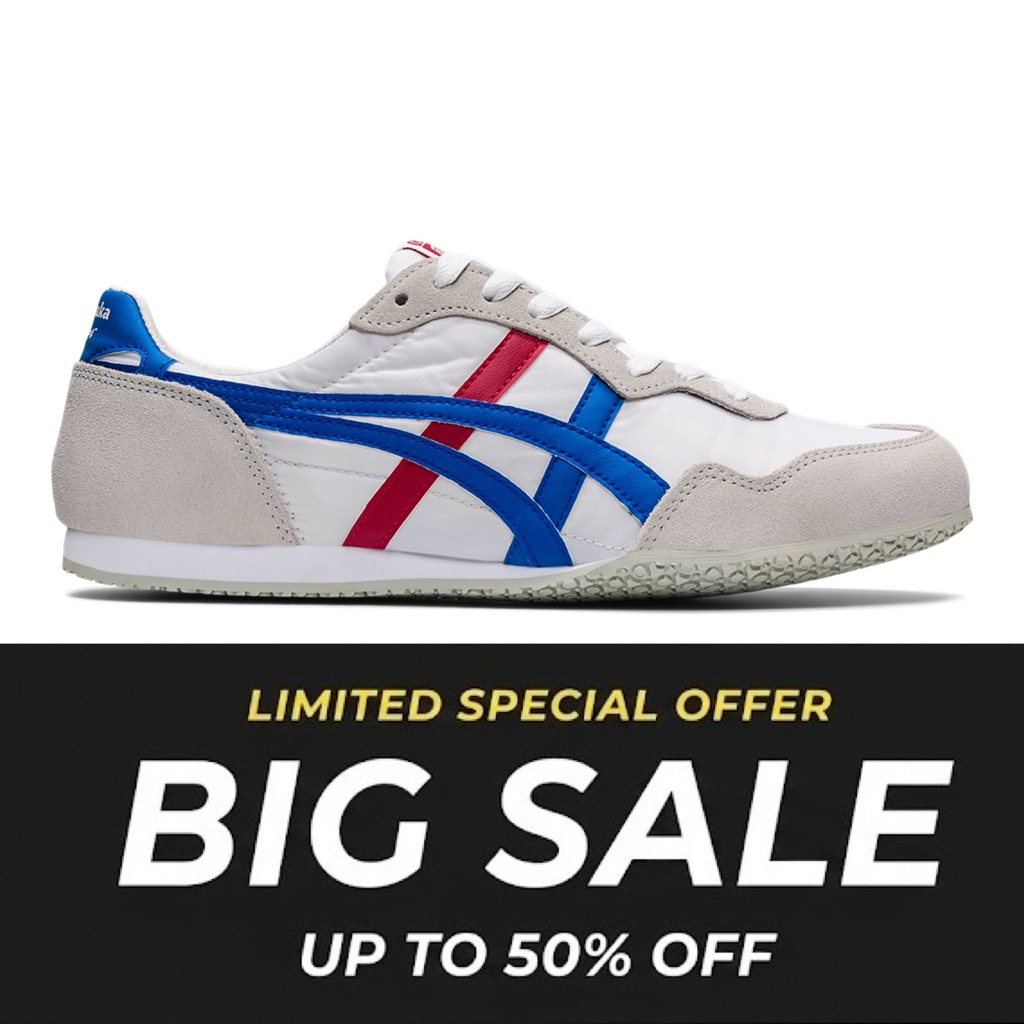 Onitsuka Tiger Serrano Original White Directoire Blue Unisex