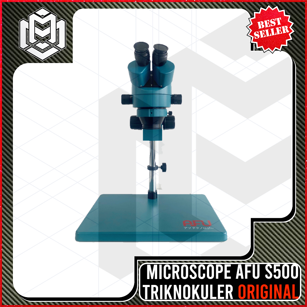 microscope trinokuler 99P S500 B3 + lampu /Microscope trinokuler AFU S500 B3 + lampu