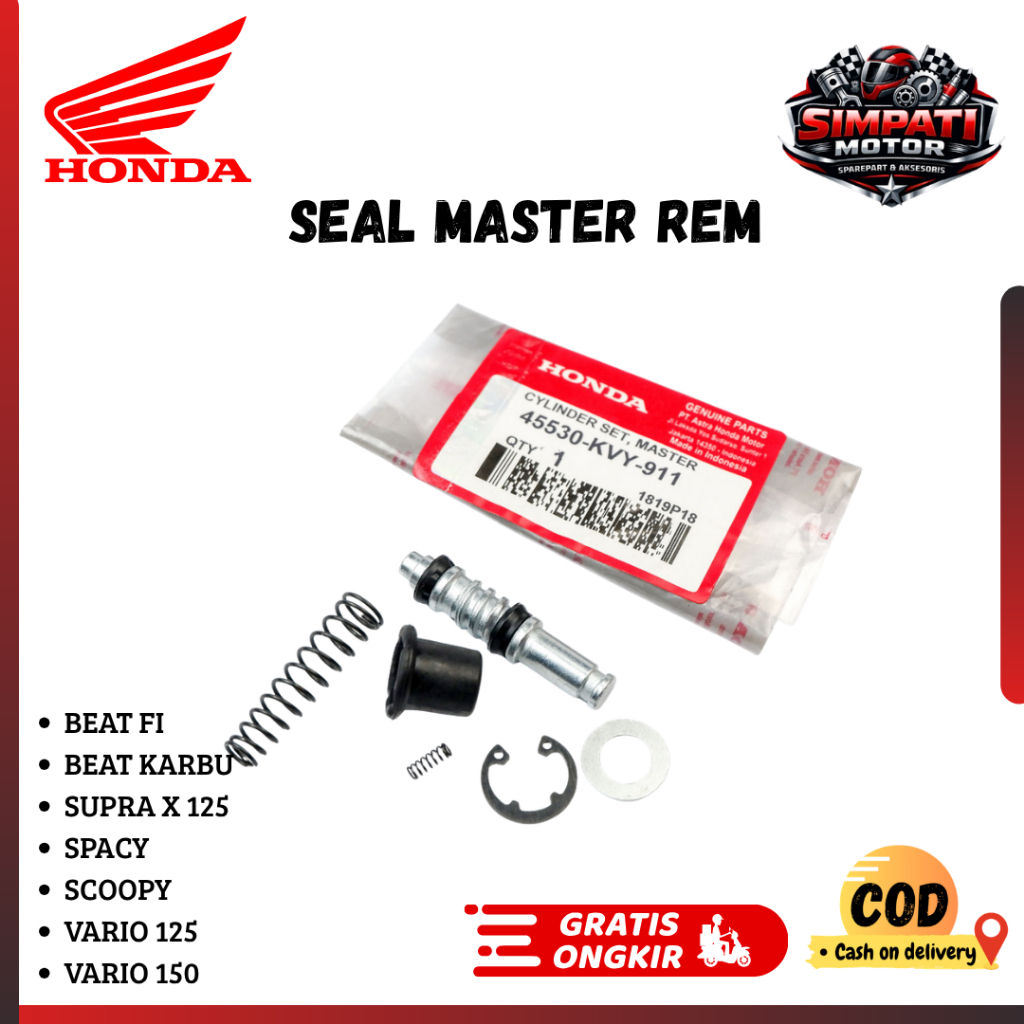 Master Rem Beat - Rem Depan KVY - Sil Master Rem Beat Simpati Motor Part