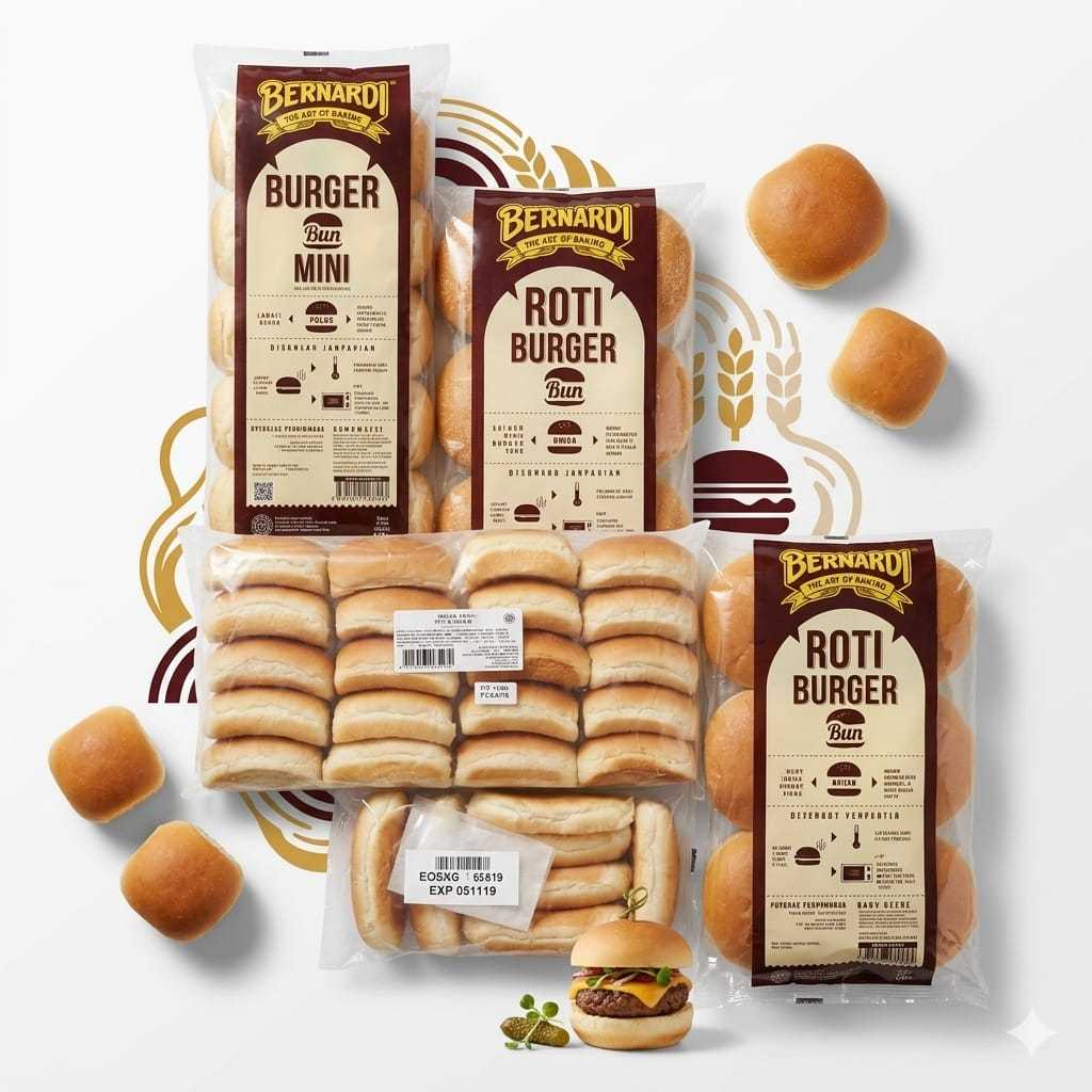 Bernardi Roti Burger Wijen | Burger Buns with Sesame Seeds | Burger Bun Wijen
