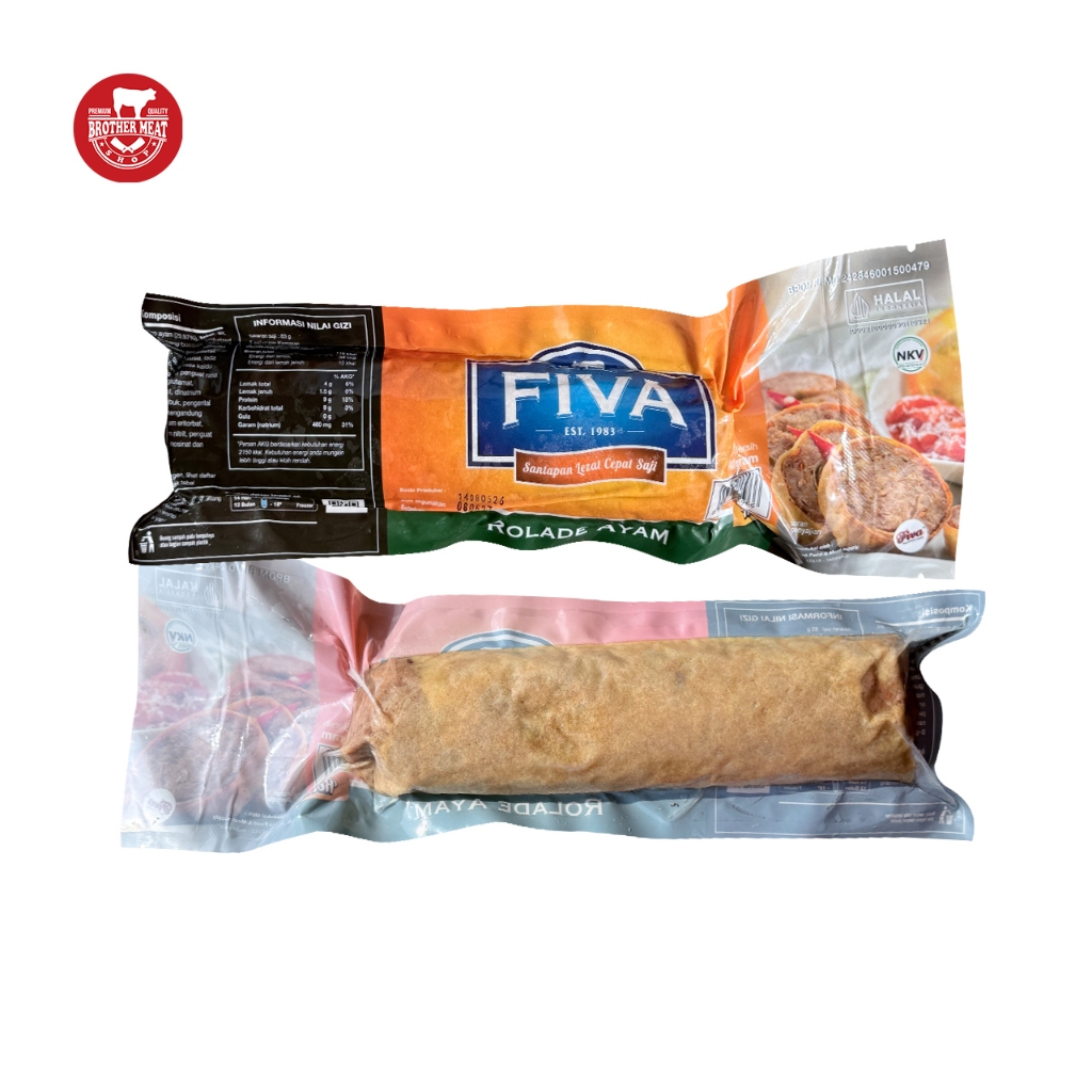Fiva Rollade Ayam Roll 400gr / Rollade Utuh - Brothermeatshop