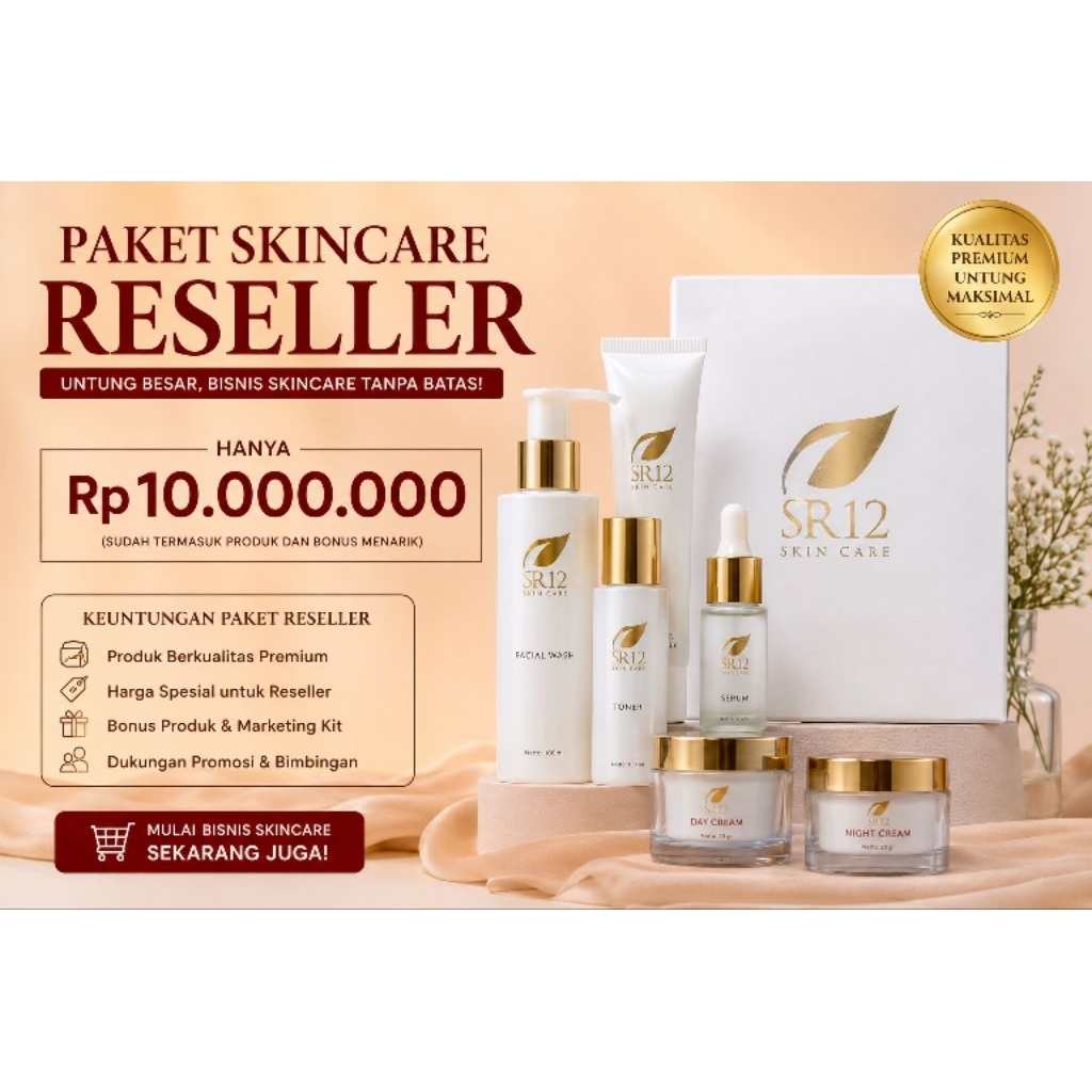 Paket Reseller Skincare SR12 || Paket Skincare Premium Reseller