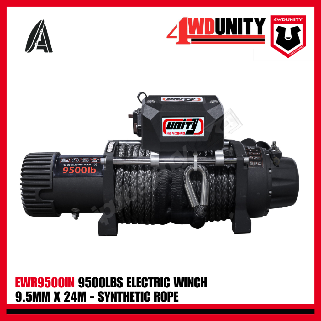 TALI DEREK ELEKTRIK - UNITY 4WD ELECTRIC WINCH (9500 LBS) SYNTHETIC  ROPE - EWR9500C EWR9500IN